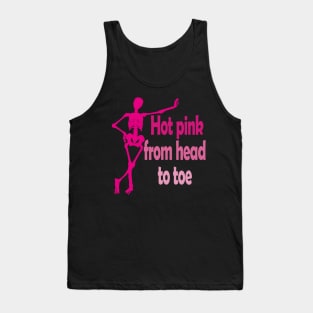 Hot Pink - Skeleton Tank Top